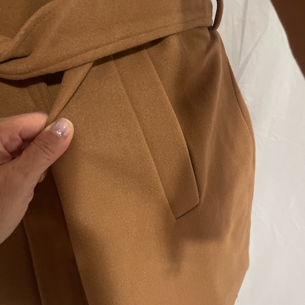 TAHARI Elegant Brown Women's Coat water resistant - Picture 5 of 17
